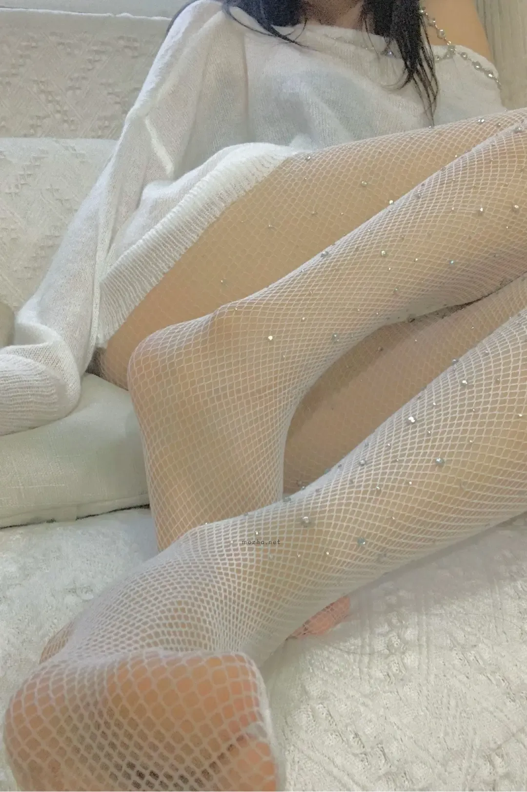 是那只壶啊 – 白丝渔网袜【22P】